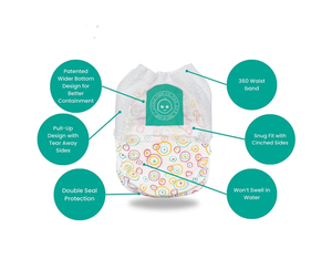 Little Toes Natural Disposable Swim Diapers - 24 Pack