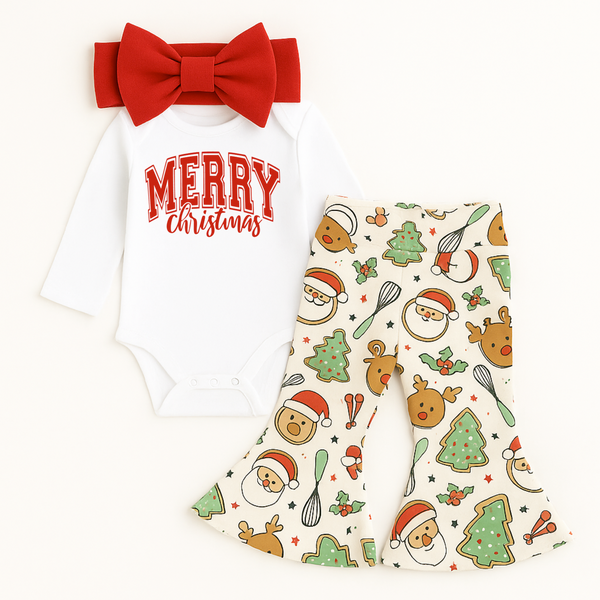 Christmas Cookies Baby Bell Bottoms