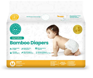 Little Toes Disposable Natural Bamboo Diapers and Pull-Ups | Go Green | 36 Pack