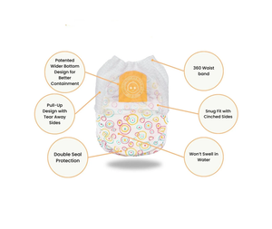 Little Toes Natural Disposable Swim Diapers - 24 Pack