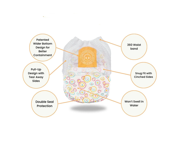 Little Toes Natural Disposable Swim Diapers - 24 Pack