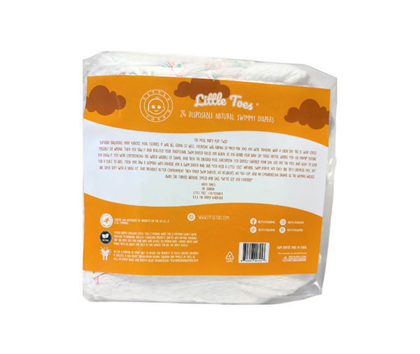Little Toes Natural Disposable Swim Diapers - 24 Pack