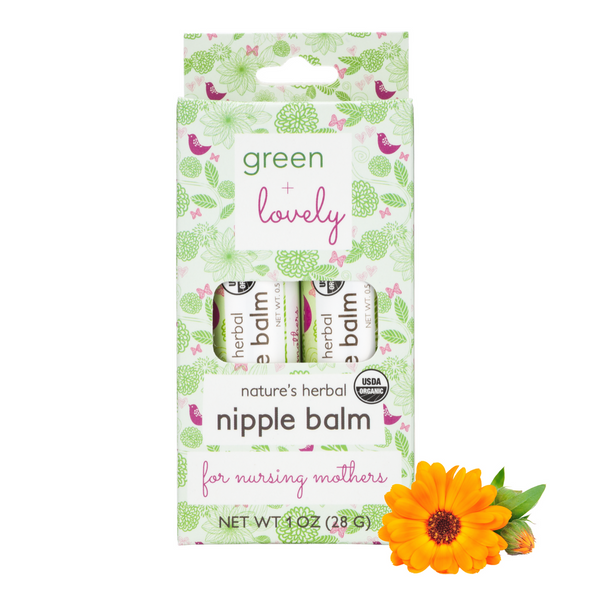 Calming Nature's Herbal Nursing Nipple Balm - Breastfeeding Essential - 1 oz.