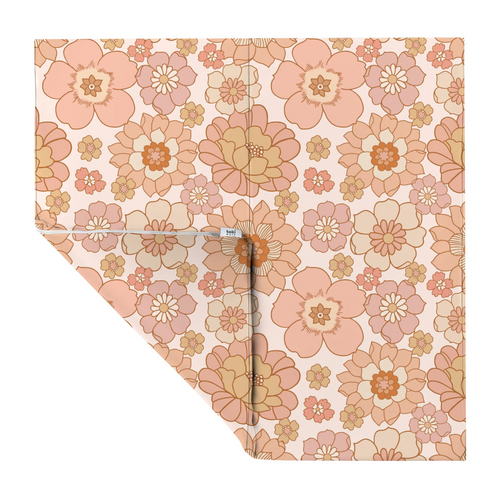 Blooms Vegan Leather Mat - Stylish and durable play mat for babies, perfect for safe and comfortable playtime.