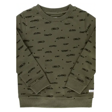 Boys Vintage Race Cars Crew Neck Sweatshirt