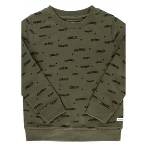 Boys Vintage Race Cars Crew Neck Sweatshirt