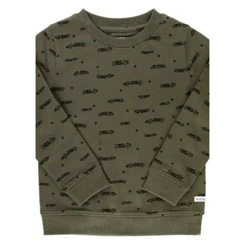 Boys Vintage Race Cars Crew Neck Sweatshirt