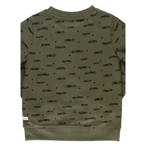 Boys Vintage Race Cars Crew Neck Sweatshirt