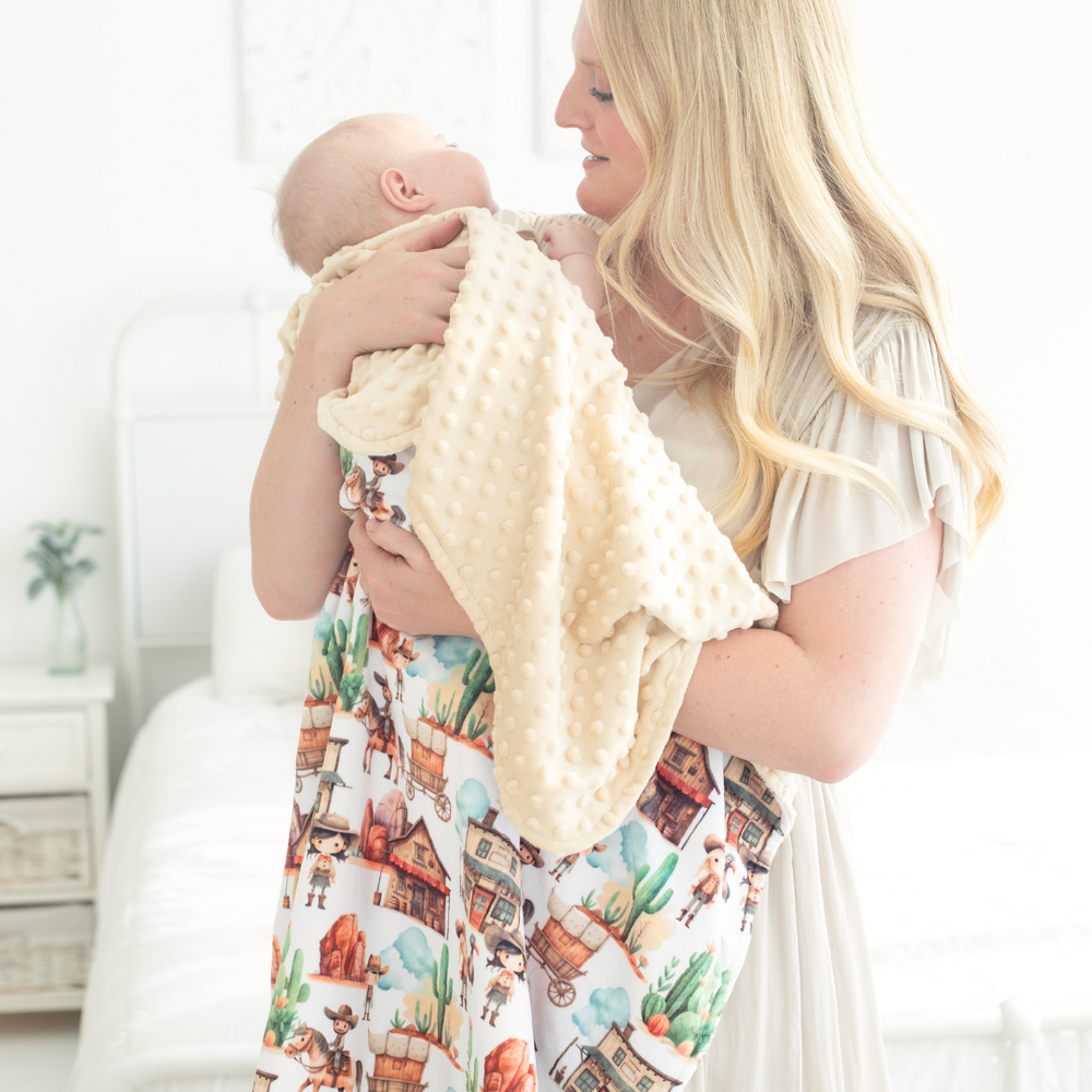 West Adventure Minky Baby Blanket