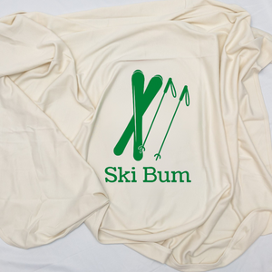 Ski Bum Baby Blanket - Organic Cotton for Newborns