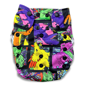 Dream Diaper 3.0 Natural Fiber Pocket Diaper - Rad Raptor