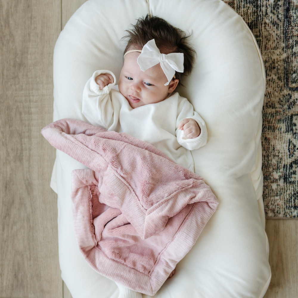 Soft Lush Mini Blankets for babies, perfect lovey for comfort and warmth.