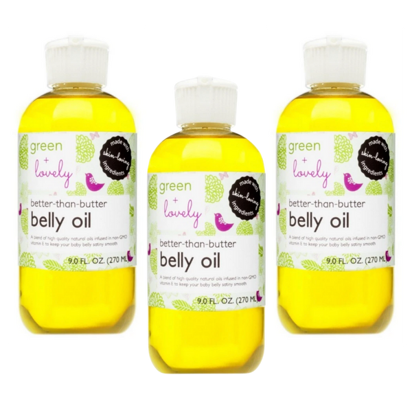 Better than Butter Pregnancy Belly Oil - Organic Oils - Stretch Mark Prevention - 8 oz.