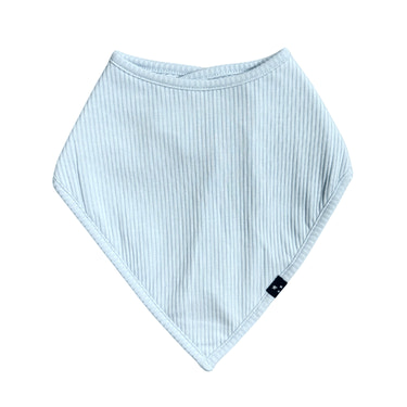 Baby Blue (ribbed) - Bandana Bib