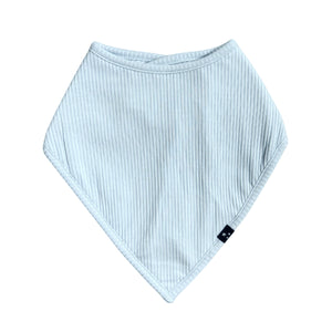 Baby Blue (ribbed) - Bandana Bib