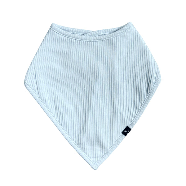 Baby Blue (ribbed) - Bandana Bib
