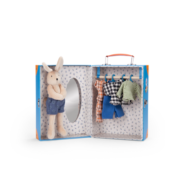 Sylvain Little Wardrobe Suitcase - The Big Family toy suitcase for imaginative play and storage.