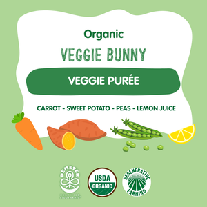 Holle Baby Food Pouches - Organic Veggie Puree - Veggie Bunny