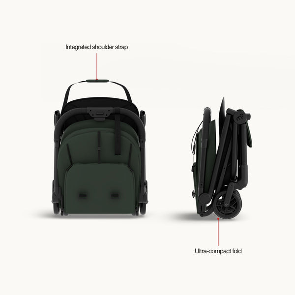 Mompush Velo Ultra-Compact Stroller Fits Overhead Bins