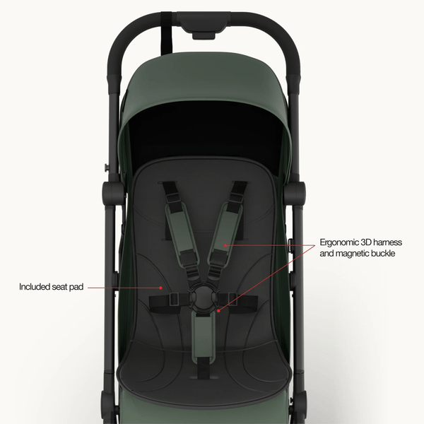 Mompush Velo Ultra-Compact Stroller Fits Overhead Bins