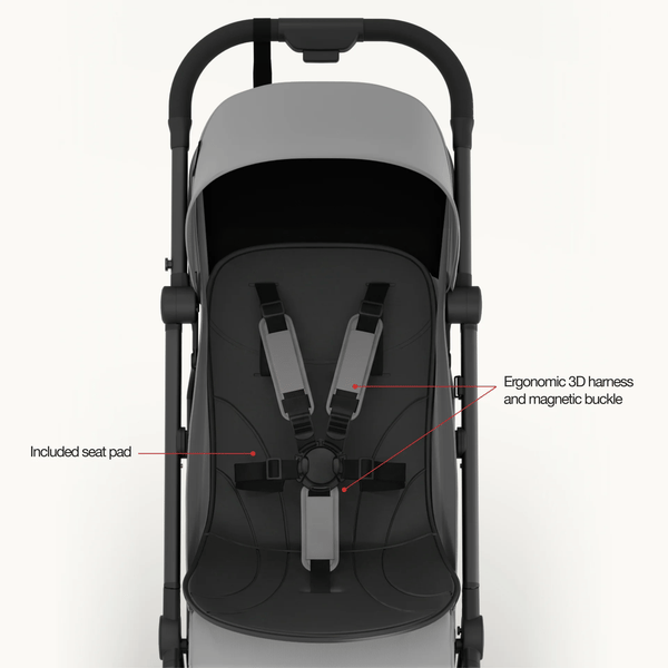 Mompush Velo Ultra-Compact Stroller Fits Overhead Bins