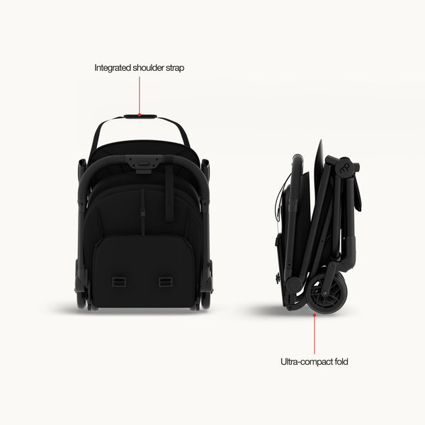 Mompush Velo Ultra-Compact Stroller Fits Overhead Bins