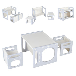 Versatile Kids Table and Chairs Set for Toddlers Ages 1-5