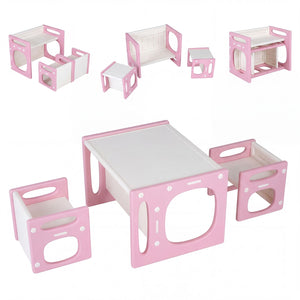 Versatile Kids Table and Chairs Set for Toddlers Ages 1-5