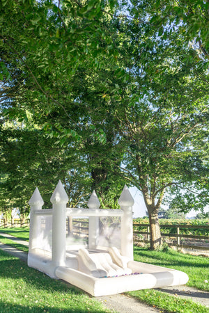 Mini Marcos - White COMBO Bounce House with Ball Pit