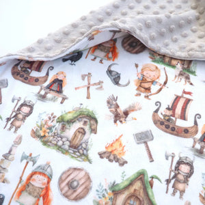 Minky Baby Blanket Vikings