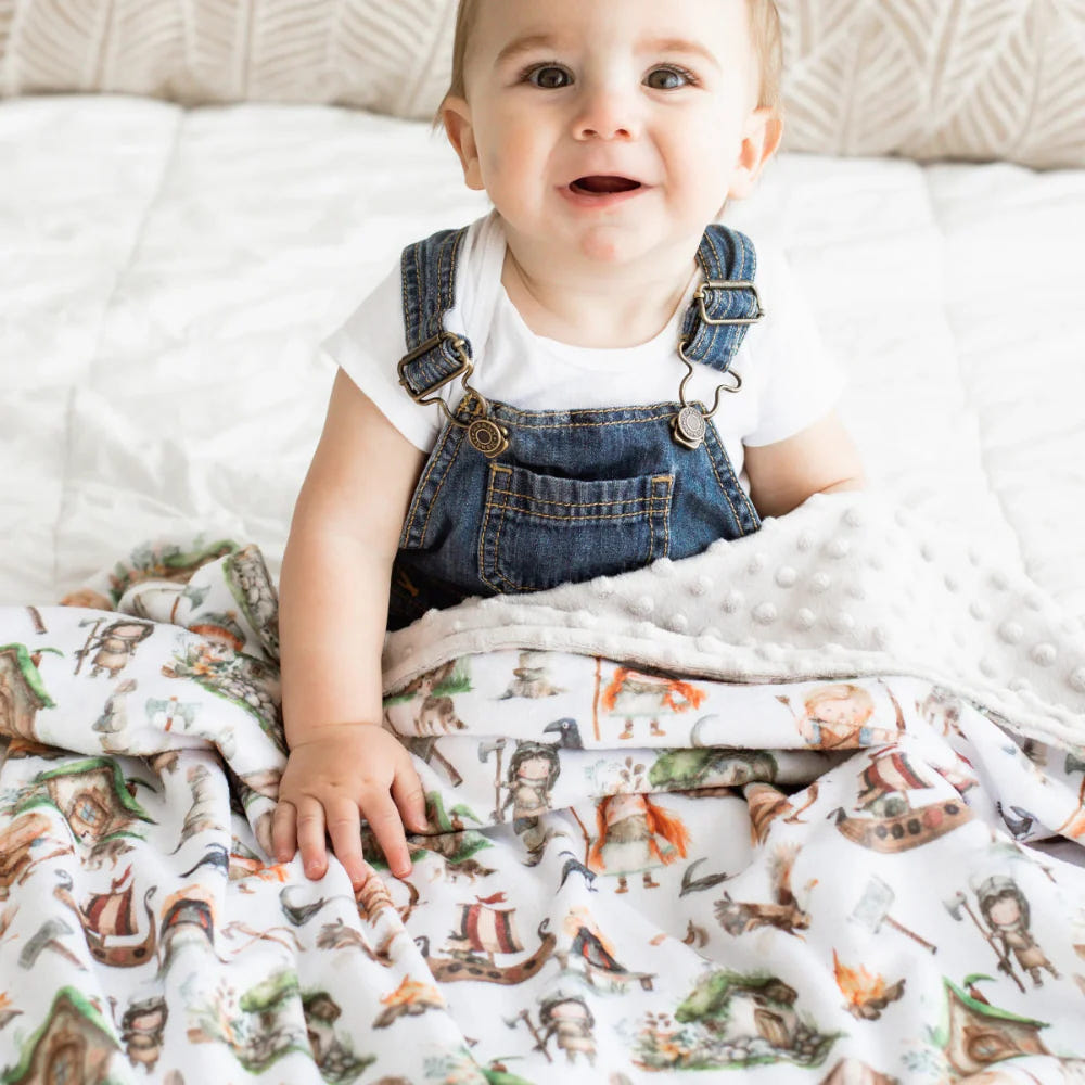 Minky Baby Blanket Vikings
