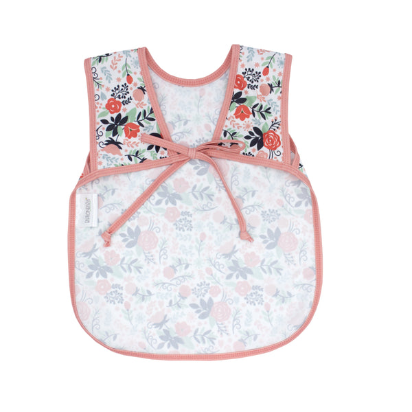 Vintage Rose Bapron for babies, stylish and functional, shown from angle 5.