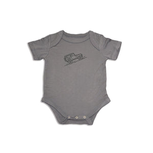 Bamboo Short Sleeve Onesie (Stormy)