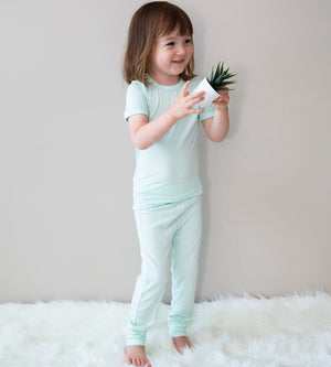 Bamboo Short Sleeve 2 pc Pajama Set (Bay)