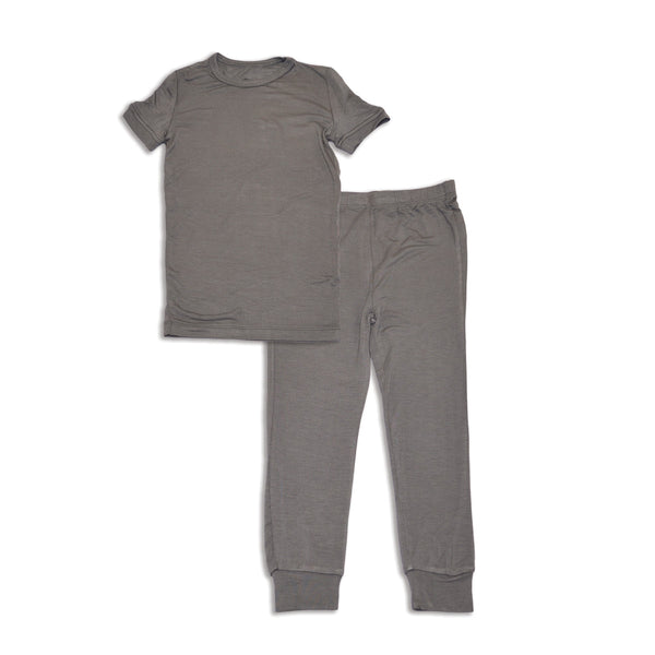 Bamboo Short Sleeve 2 pc Pajama Set (Stormy)