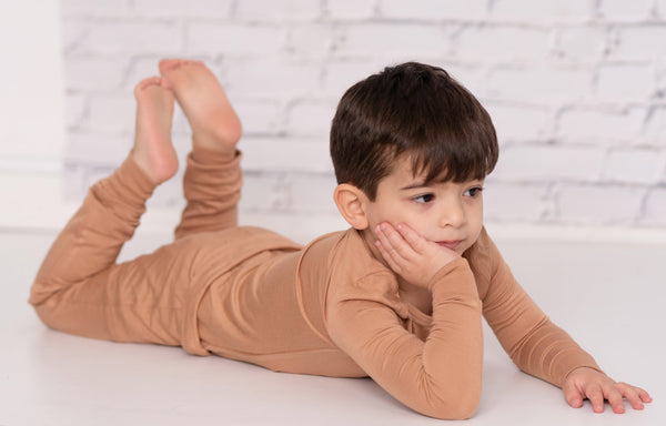 Bamboo Long Sleeve Pajama Set (Russet)