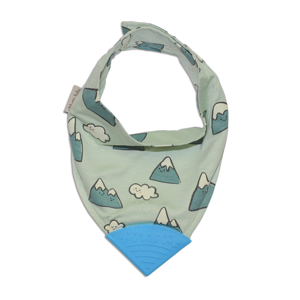 Bamboo Chewable Bib (Snowy Rockies Print)