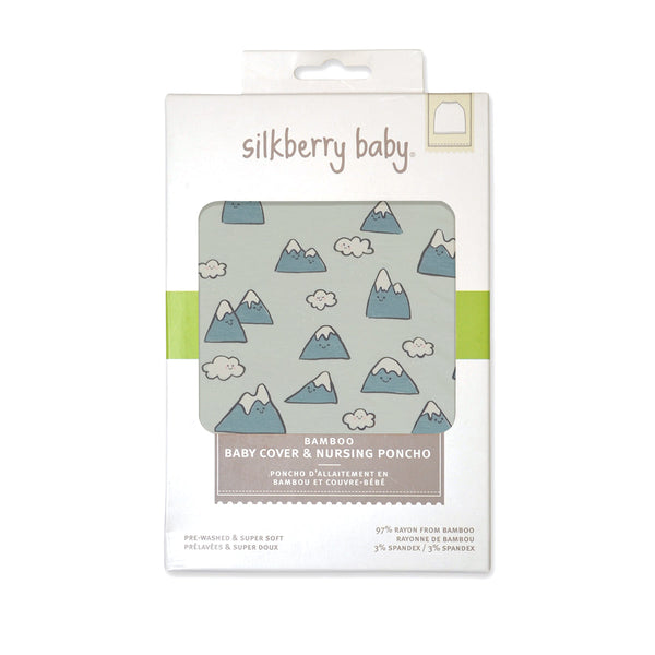 Bamboo Baby Cover & Nursing Poncho (Snowy Rockies Print)