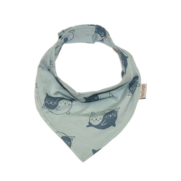 Bamboo Bandana Bib (Yin Yang Seals Print)