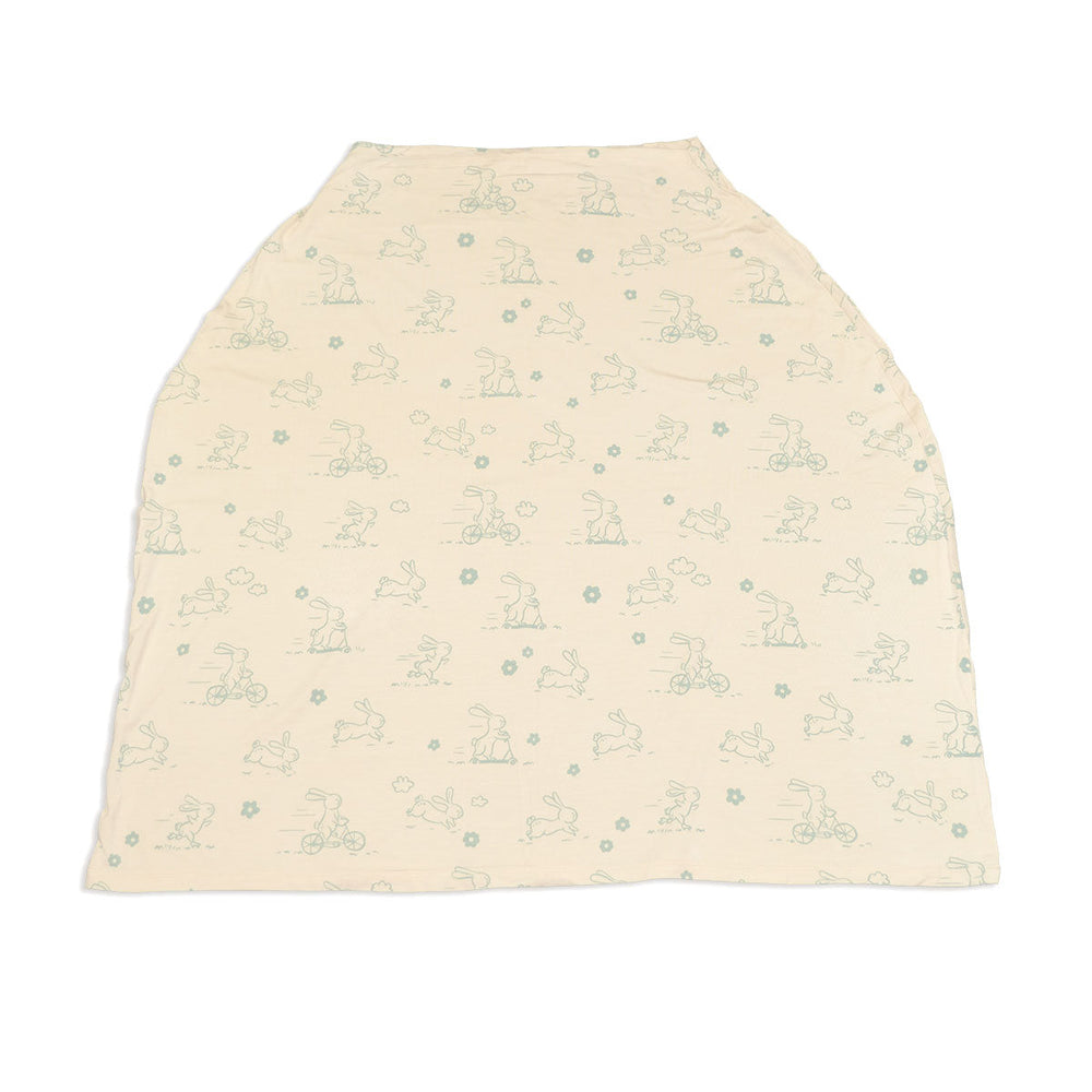 Bamboo Baby Cover & Nursing Poncho (Go Go Bunny Print)