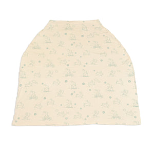 Bamboo Baby Cover & Nursing Poncho (Go Go Bunny Print)