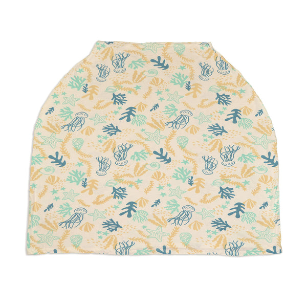 Bamboo Baby Cover & Nursing Poncho (Reef Print)