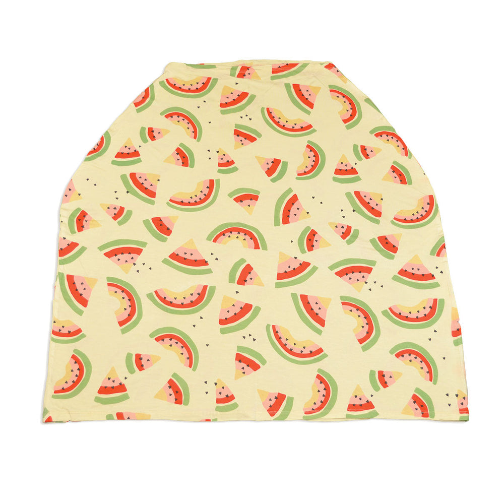 Bamboo Baby Cover & Nursing Poncho (Watermelon Rainbow Print)