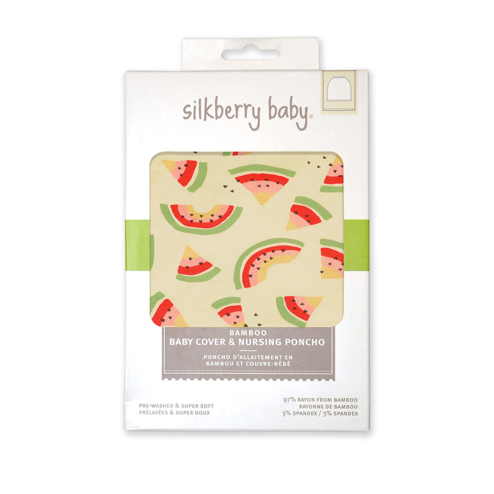 Bamboo Baby Cover & Nursing Poncho (Watermelon Rainbow Print)