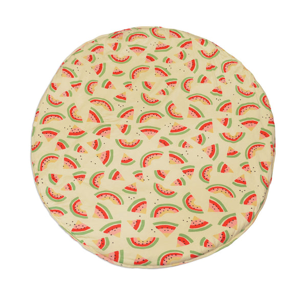 Bamboo Playmat & Monthly Sign Card Set (Watermelon Rainbow Print)