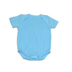 Bamboo Short Sleeve Onesie (Bluebonnet)