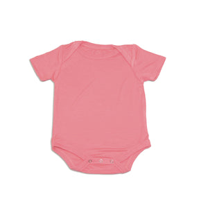 Bamboo Short Sleeve Onesie (Pink Lemonade)