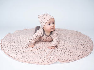 Bamboo Long Sleeve Onesie (Doodle Hearts Print)