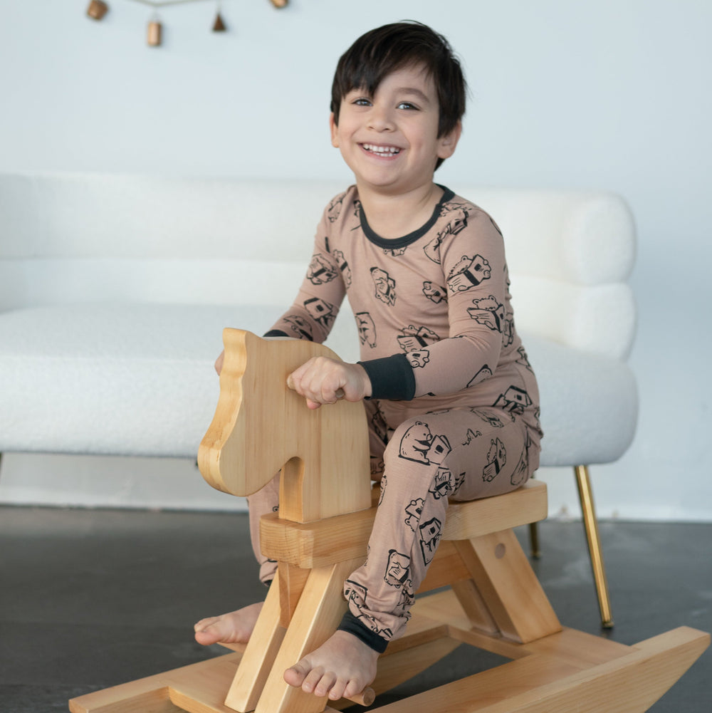 Bamboo Long Sleeve Pajama Set (Story Book Bear Print)