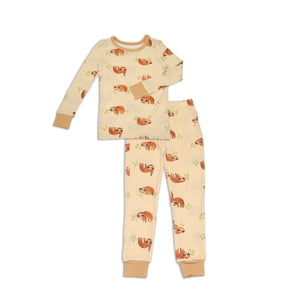 Bamboo Long Sleeve Pajama Set (Sleepy Sloth Print)